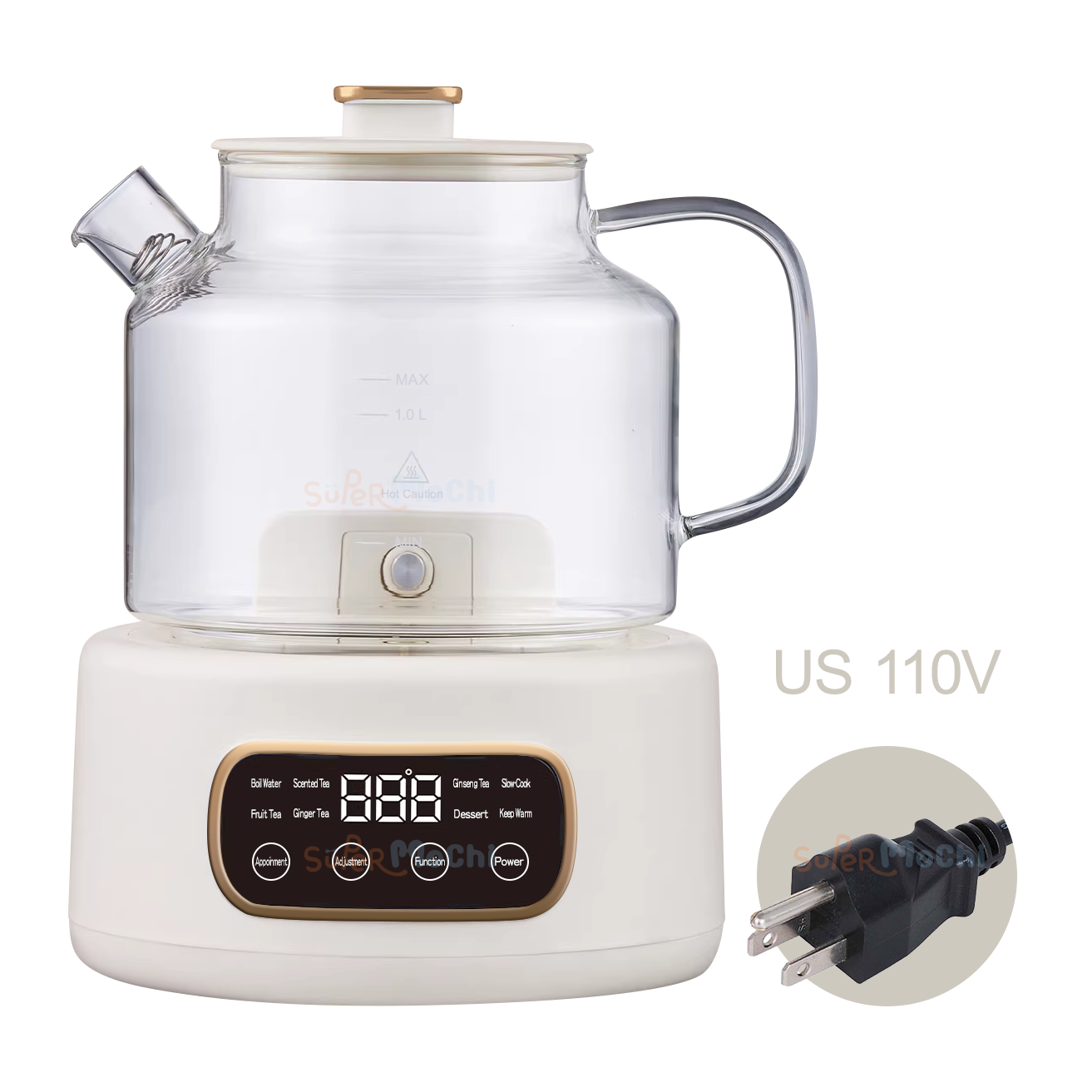 Multi Functional Kettle 【代購 8-14 天出貨】Multi-function Full Glass Health Kettle 1.2L US 110v | 多功 ...